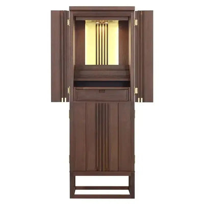 モダン仏壇 彩 ウォールナットメイン画像01