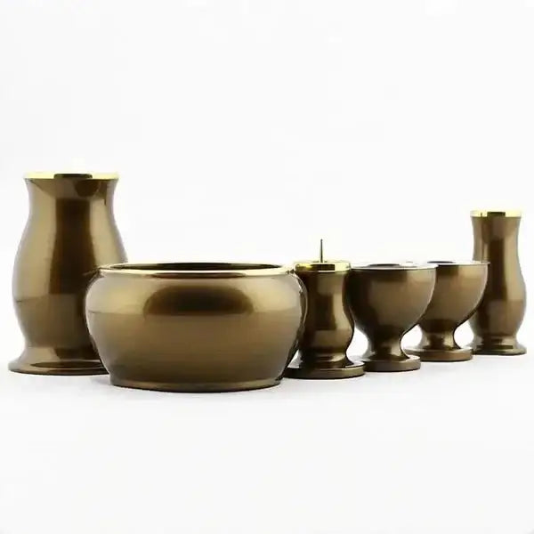 モダン仏具セット アルミムク ライトブラウン |仏具の通販| インテリア