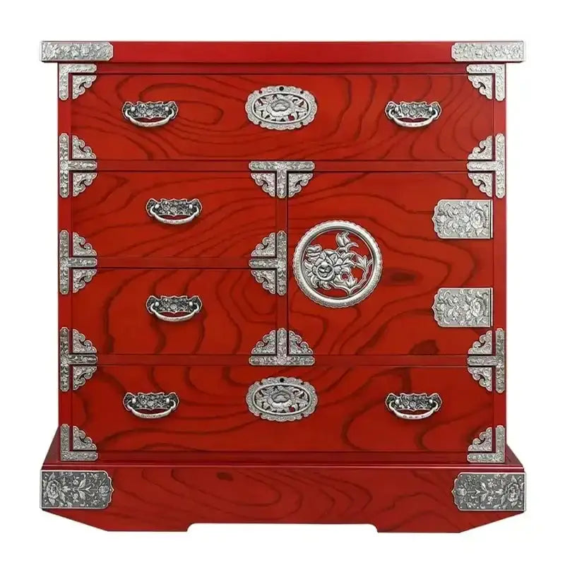 吉野民芸 車箪笥 朱色【和箪笥】 | 仏壇台・家具の通販 | インテリア