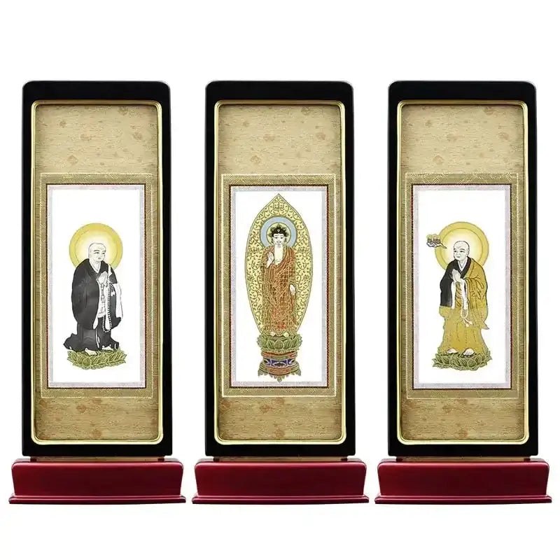 スタンド型掛け軸 京 黒玉虫色 中サイズ 【各宗派対応】 | 本尊・脇侍 スタンド型掛け軸 京 黒玉虫色 中サイズ 【各宗派対応】 | 本尊・脇侍