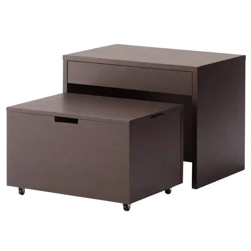 モダン仏壇台 「スポット2」 ダークブラウン色 ~経机付~メイン画像01