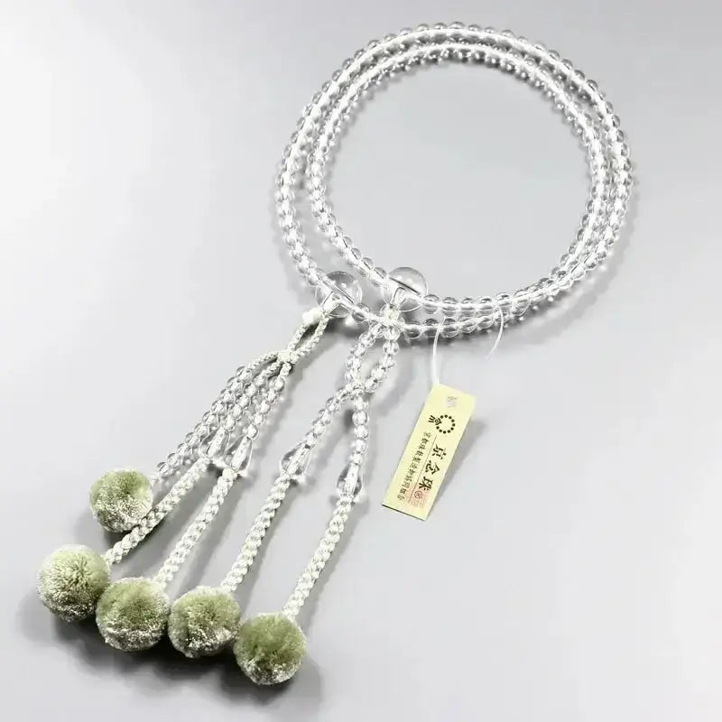 女性用本式念珠 日蓮宗 水晶 共仕立 | 念珠の通販 | インテリア仏壇 女性用本式念珠 日蓮宗 水晶 共仕立 | 念珠の通販 | インテリア仏壇