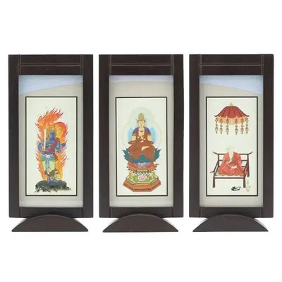 スタンド型掛け軸「遥」ウォールナット色 ミニサイズ 【各宗派対応】メイン画像01