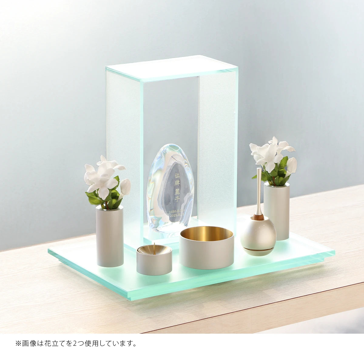 モダン仏具セット SEN マットホワイトの使用例②