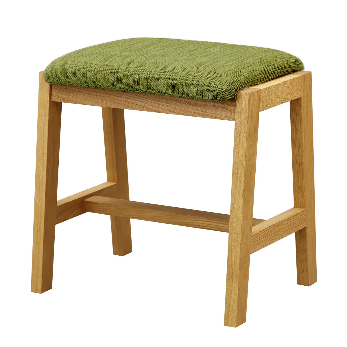 ファブリックスツール オーク×グリーン
