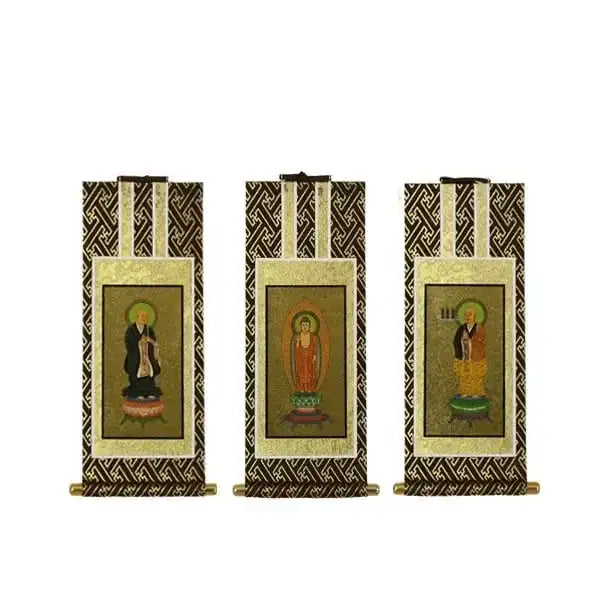 吊り下げ型掛け軸 「オリジナル掛け軸」 茶表装 豆代 【各宗派対応】メイン画像01