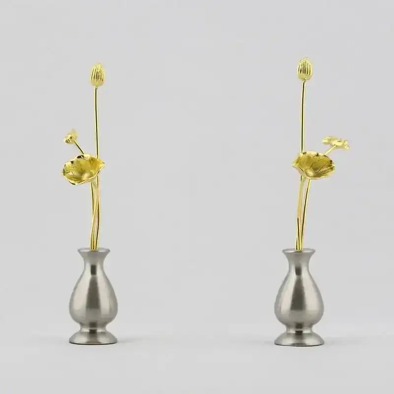 ミニ常花 シルバー 一対 |仏花の通販| インテリア仏壇 ルミエール