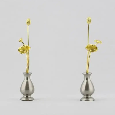 ミニ常花 シルバー 一対メイン画像01