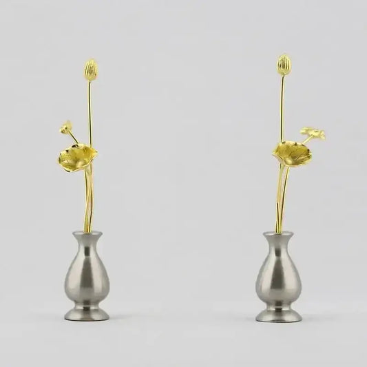 ミニ常花 シルバー 一対メイン画像01