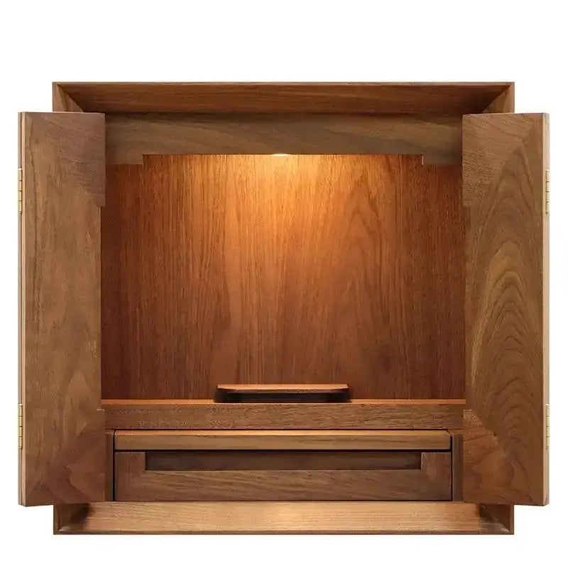 モダン仏壇 スクエア ウォールナット 15号 | お仏壇の通販