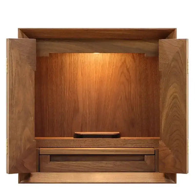モダン仏壇 スクエア ウォールナット 15号メイン画像01