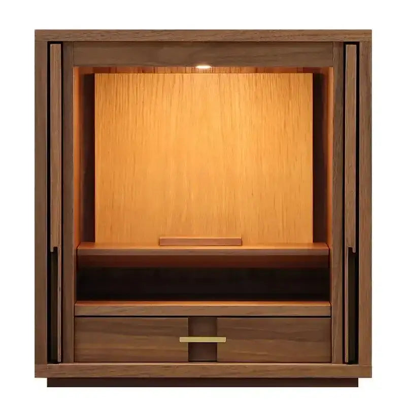 モダン仏壇 TSUDOU ウォールナット×オーク |お仏壇の通販