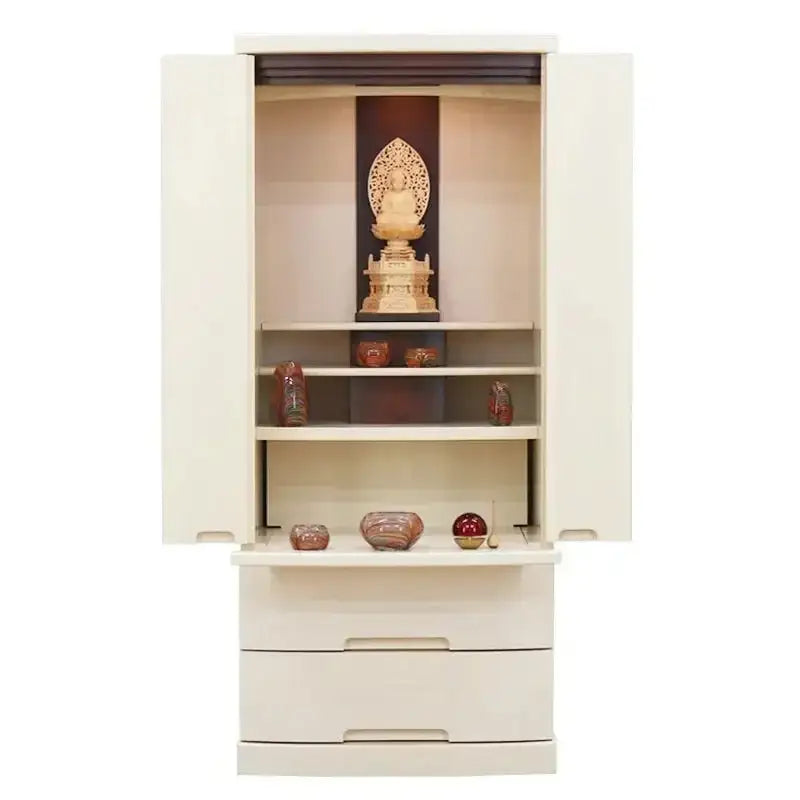 モダン仏壇 ゼフィール クリームホワイトメイン画像03