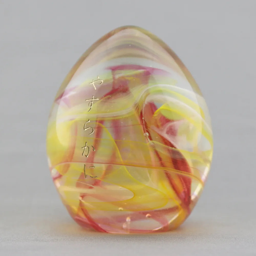 ガラス位牌  oeuf の文字入れサンプル1