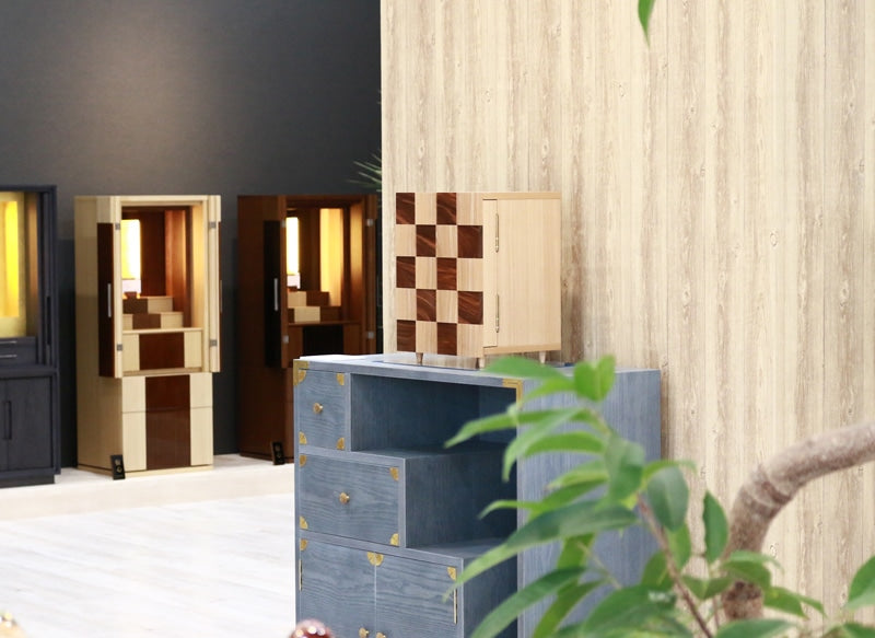 お仏壇と家具のおしゃれで斬新な組み合わせ