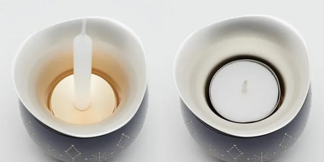 火立てがリンの中に入っているコンパクトデザイン