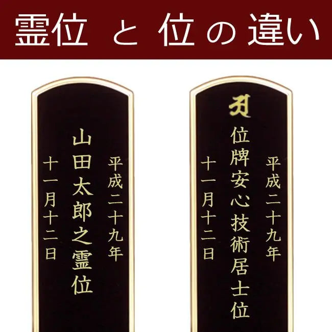 霊位と位の違い【お位牌の豆知識】