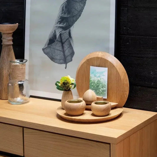 オープンタイプのミニ仏壇-3具足付 インテリア仏壇 ルミエール