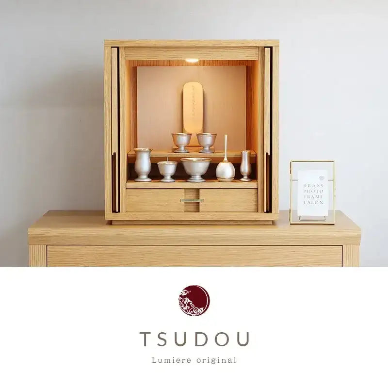 モダン仏壇 TSUDOU オーク×錫色 | お仏壇の通販 | インテリア仏壇