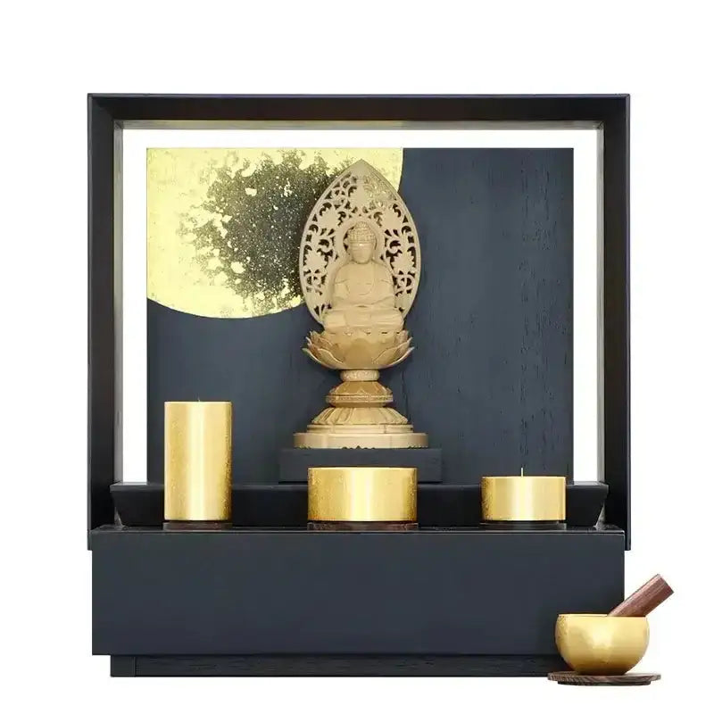 ミニ仏壇 KAKOI おぼろ月 本金箔仕上げ | お仏壇の通販 | インテリア