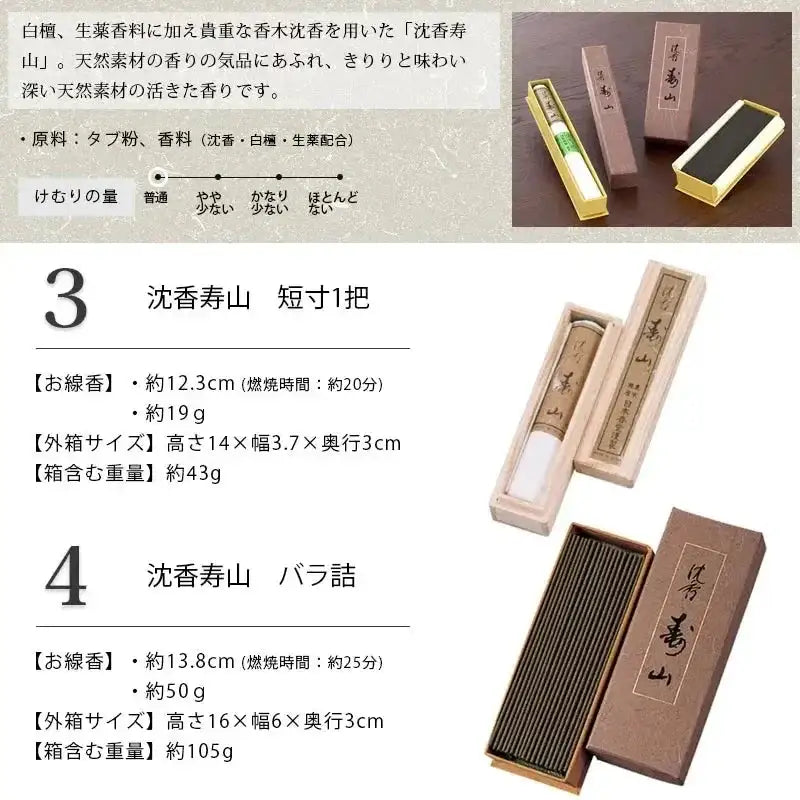 香木 色々 【まとめ売り】 日本香堂 高級香木シリーズ 各種【贈答用線香】 |小物の通販