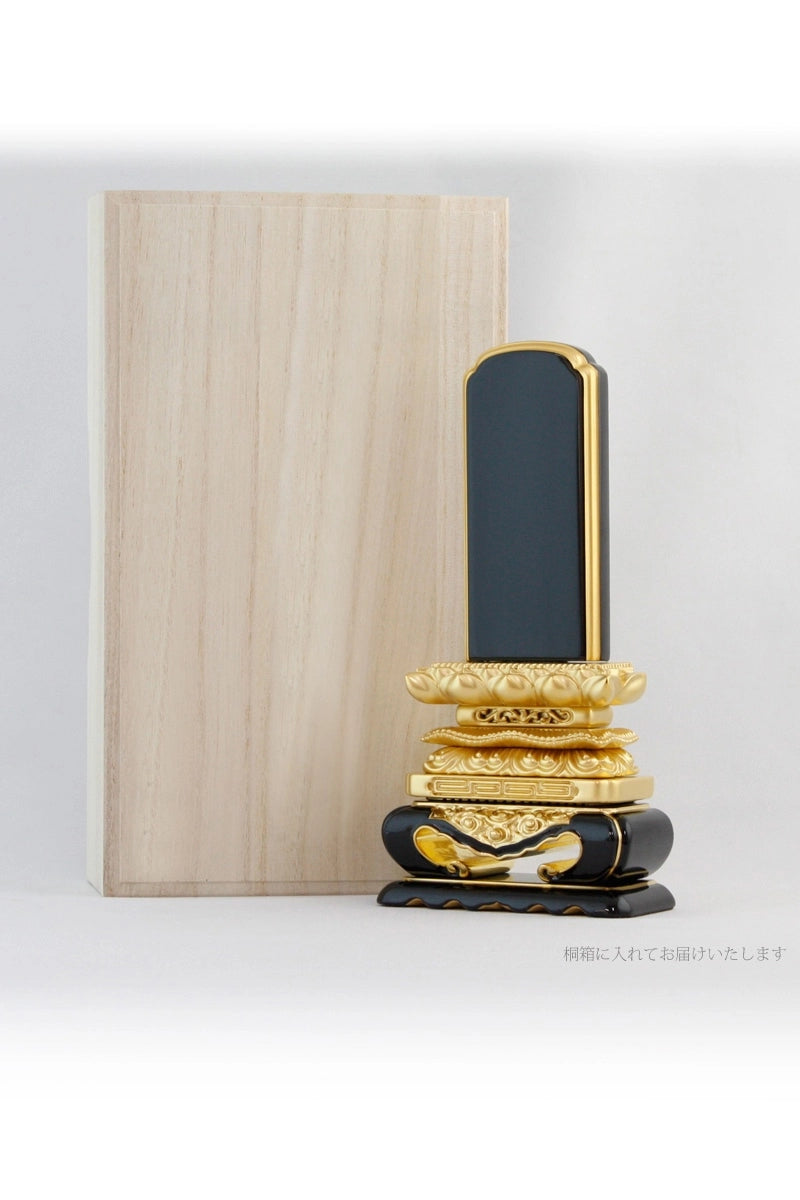 輪島塗位牌 上等猫丸 呂色の商品画像4枚目