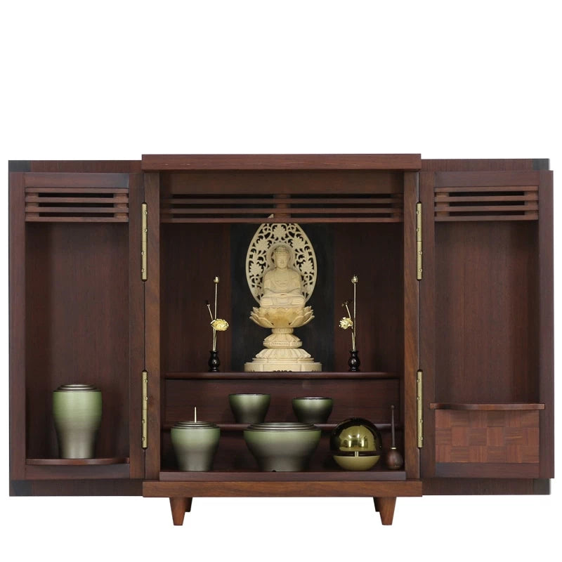 唐木ミニ仏壇 夢SO 紫檀・柿コンビメイン画像02