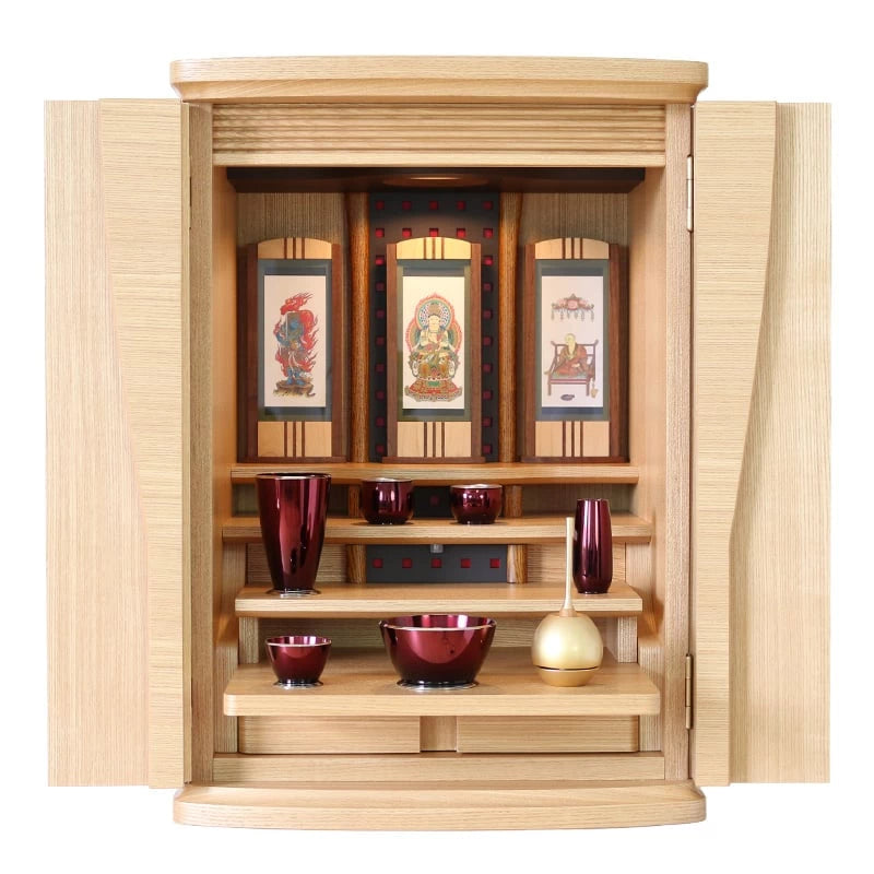 モダン仏壇 ポーロ タモ 20号メイン画像02