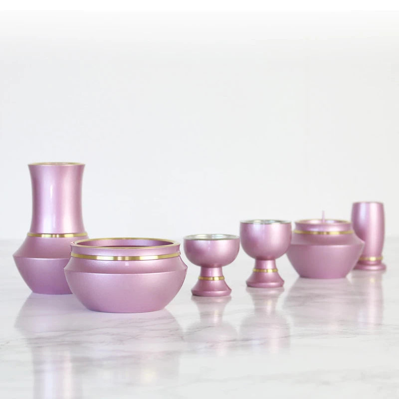 モダン仏具セット 浄丸型 パステルピンクメイン画像01