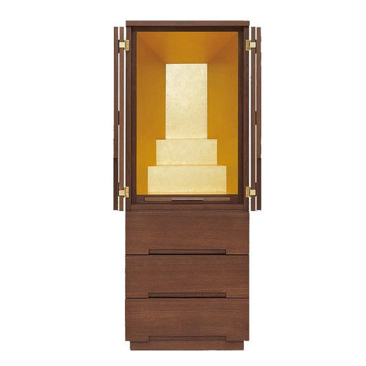 最高級仏壇 白虹 ウォールナット 台付タイプメイン画像01