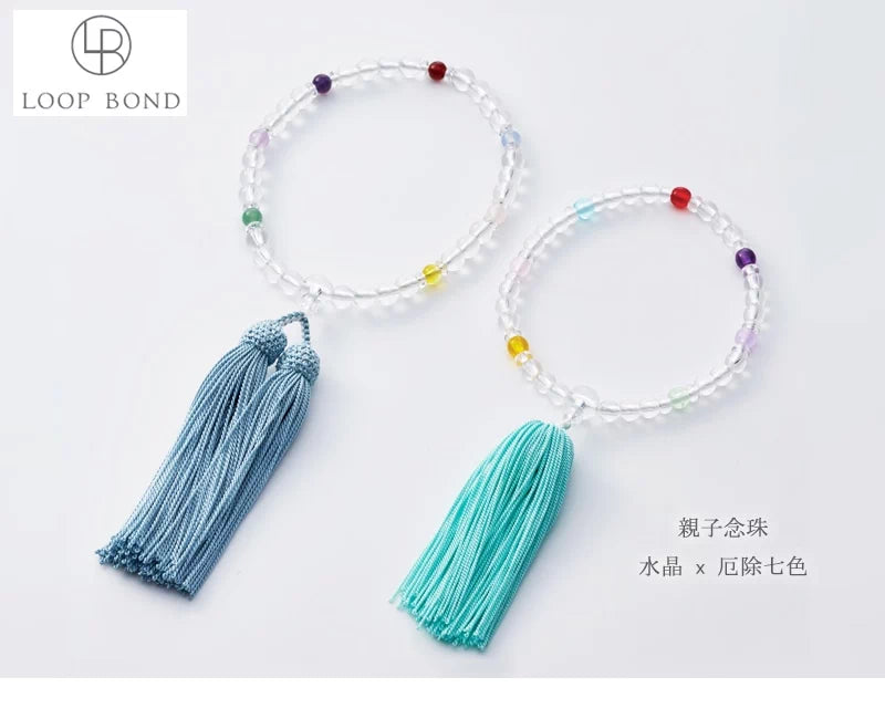 親子用略式念珠 厄除七色の商品画像1枚目