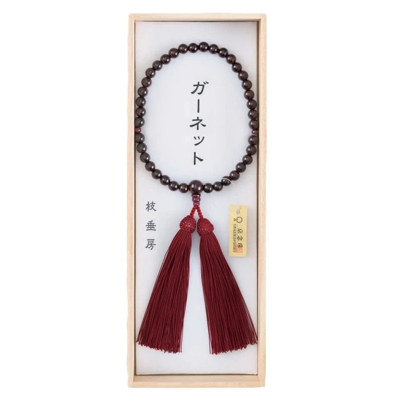 女性用念珠 ガーネット 枝垂房メイン画像01