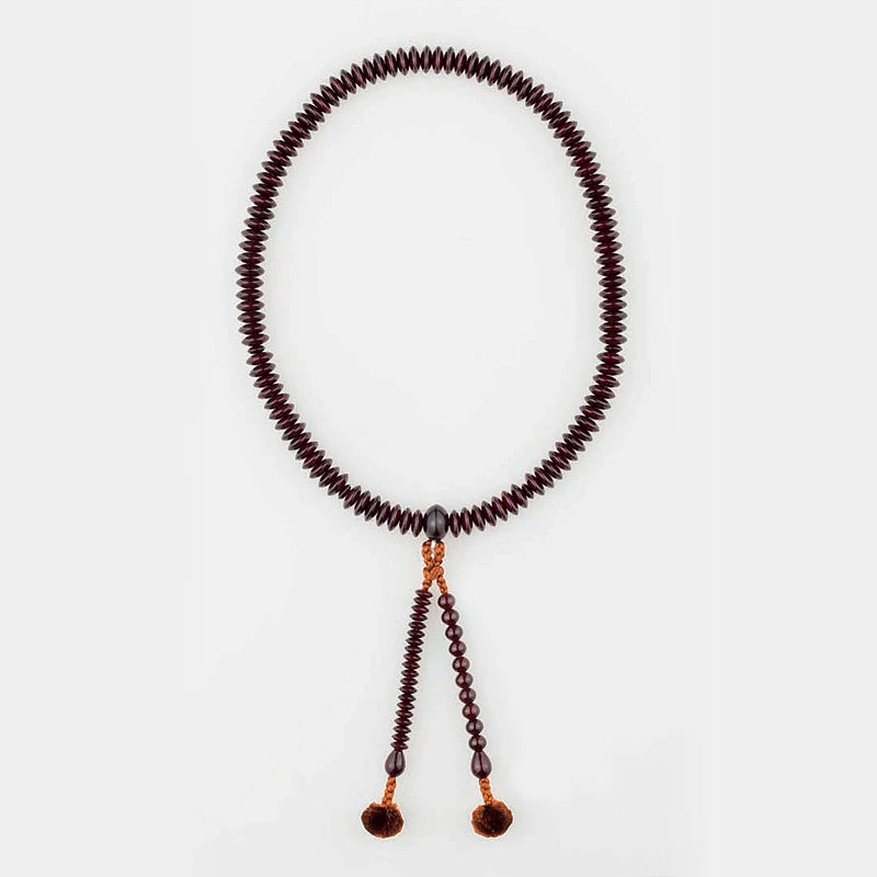 天台宗 本式念珠（女性用） 紫檀 八寸天台 梵天メイン画像01