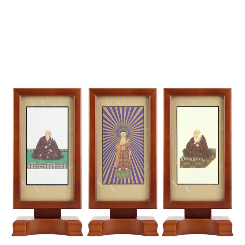 モダン スタンド掛け軸 ブラウン 小 【各宗派対応】メイン画像01