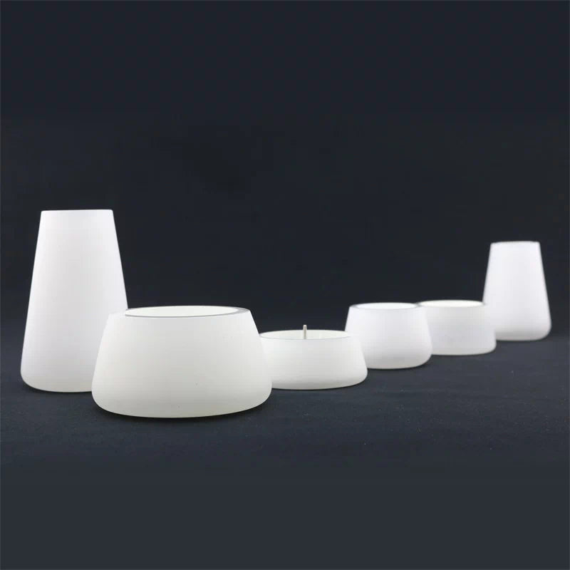 デザインガラス仏具 SHIN 新雪 6点セットメイン画像01