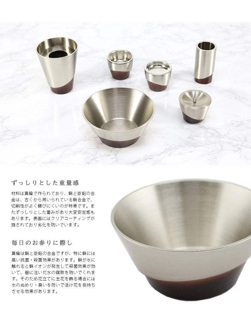 モダン仏具 ひとえ シャンパンの素材・仕様について