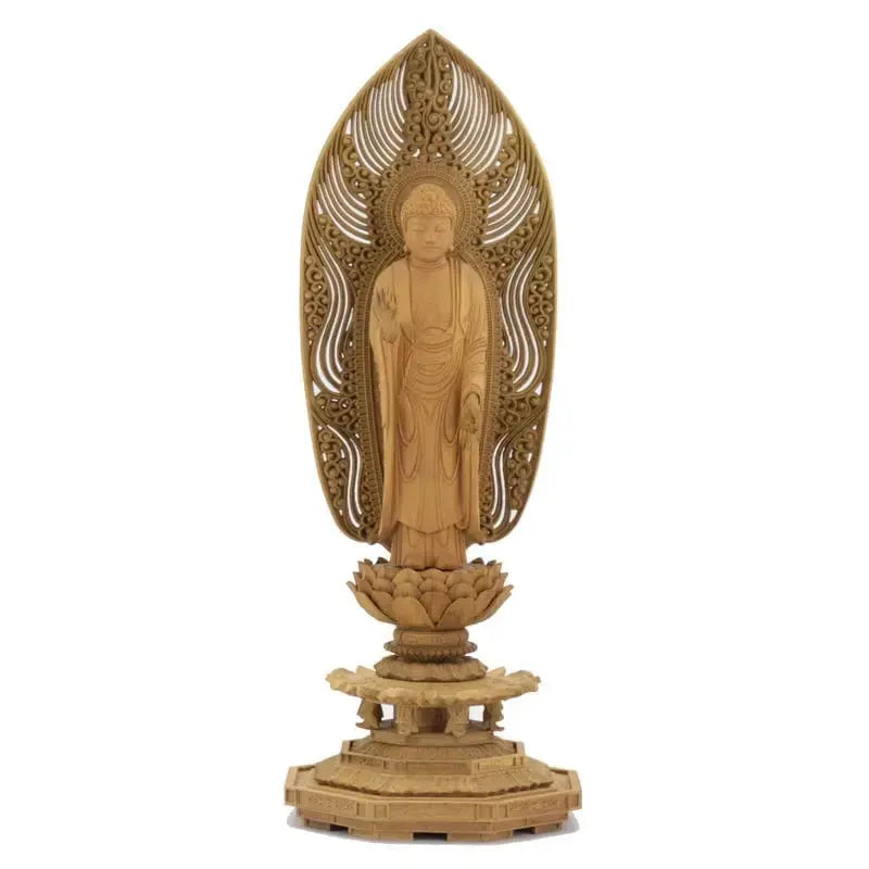 白檀仏像 八角台座 舟立弥陀 【浄土宗・時宗】メイン画像01
