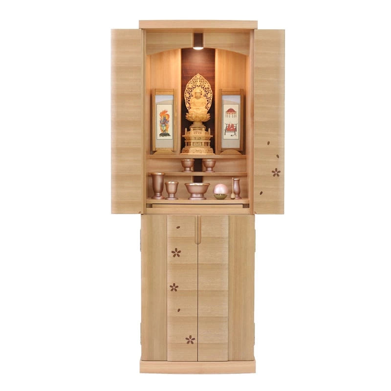 モダン仏壇 桜華 台付きタイプメイン画像02