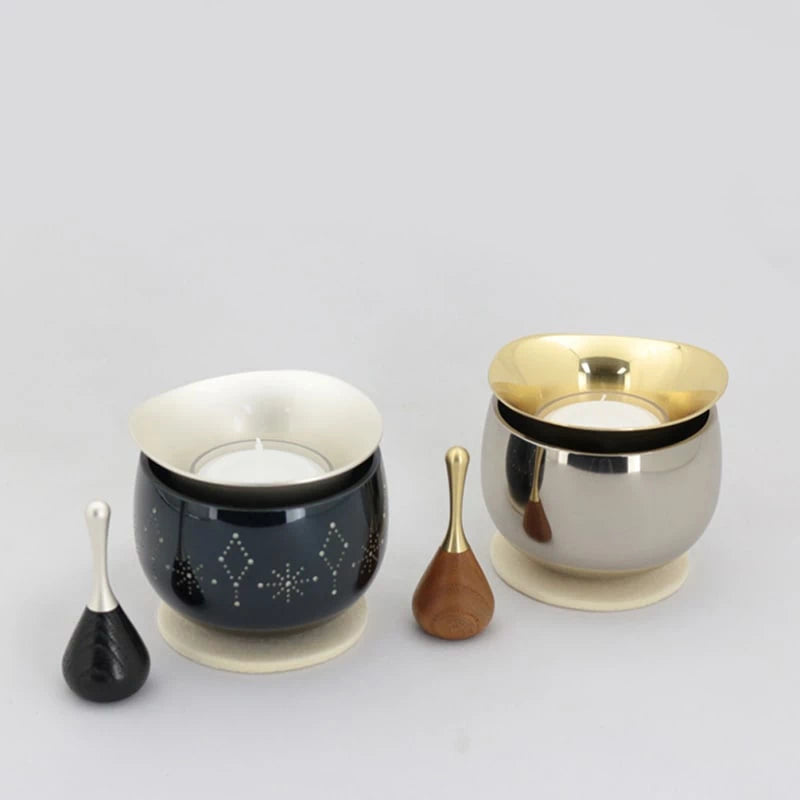 コンパクト仏具セット リンドル（リン+灯立て）メイン画像01