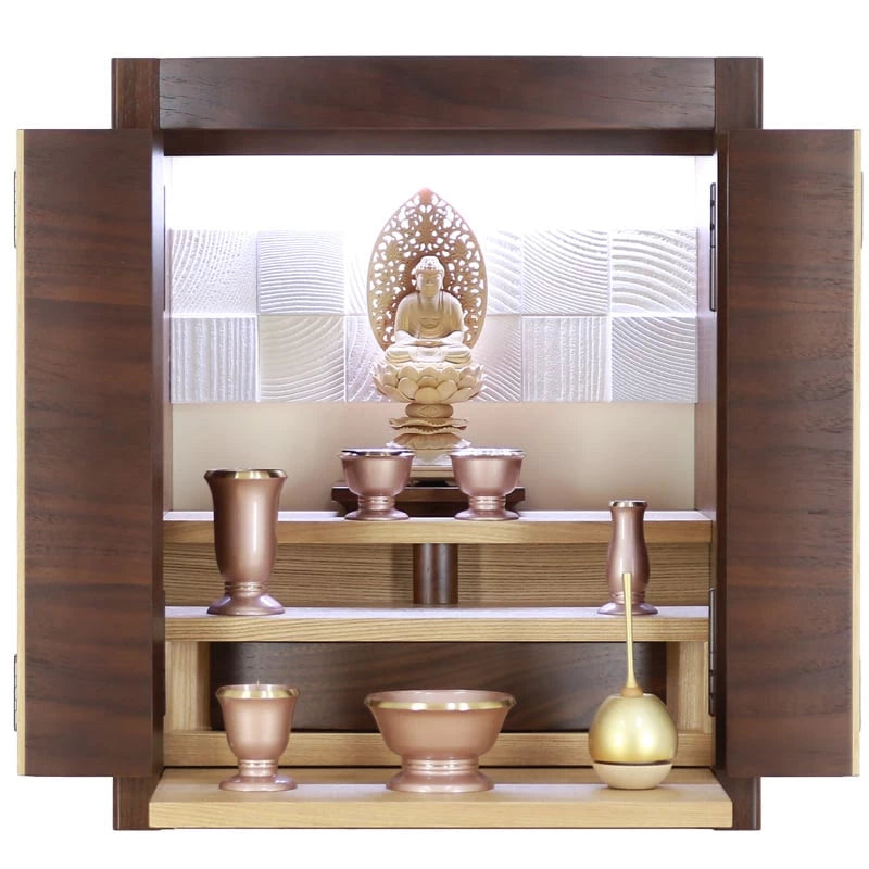 デザイナーズ仏壇 リスン ウォールナット・タモ 16号メイン画像03