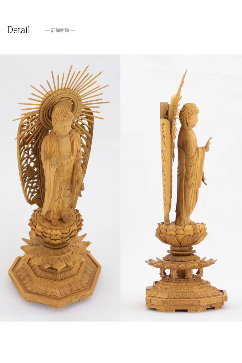 仏像の詳細サイズ・当仏像に合うお仏壇のサイズについて