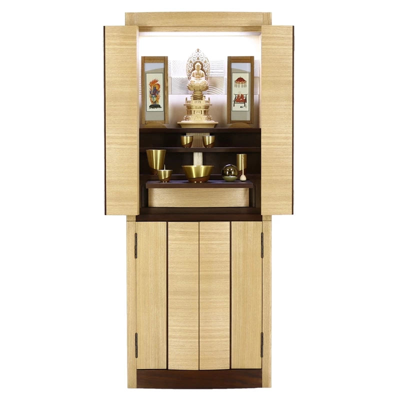 デザイナーズ仏壇 リスン タモ・ウォールナット フロアタイプメイン画像03