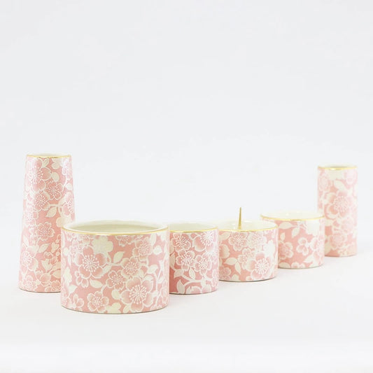 美濃焼仏具 花むすび 丸型香炉 桜メイン画像01