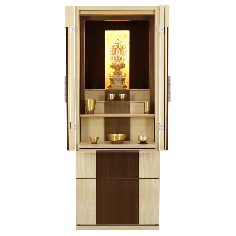 モダン仏壇 伝心 ナチュラル フロアタイプメイン画像02