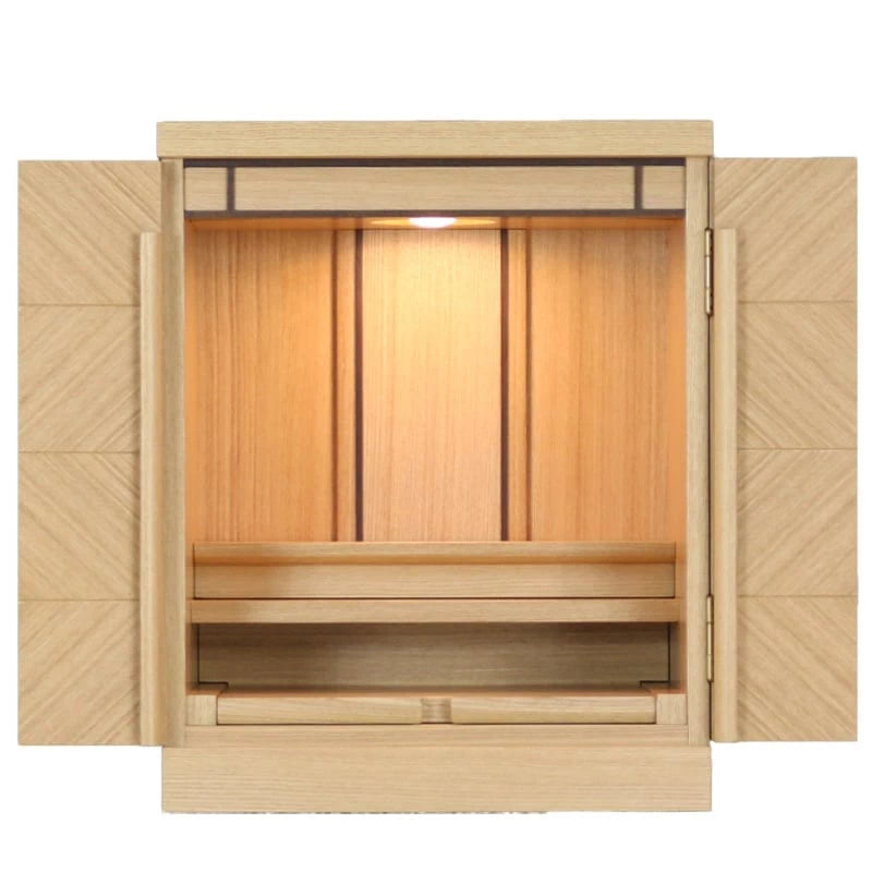 モダン仏壇 ベータ市松 ナチュラルメイン画像01