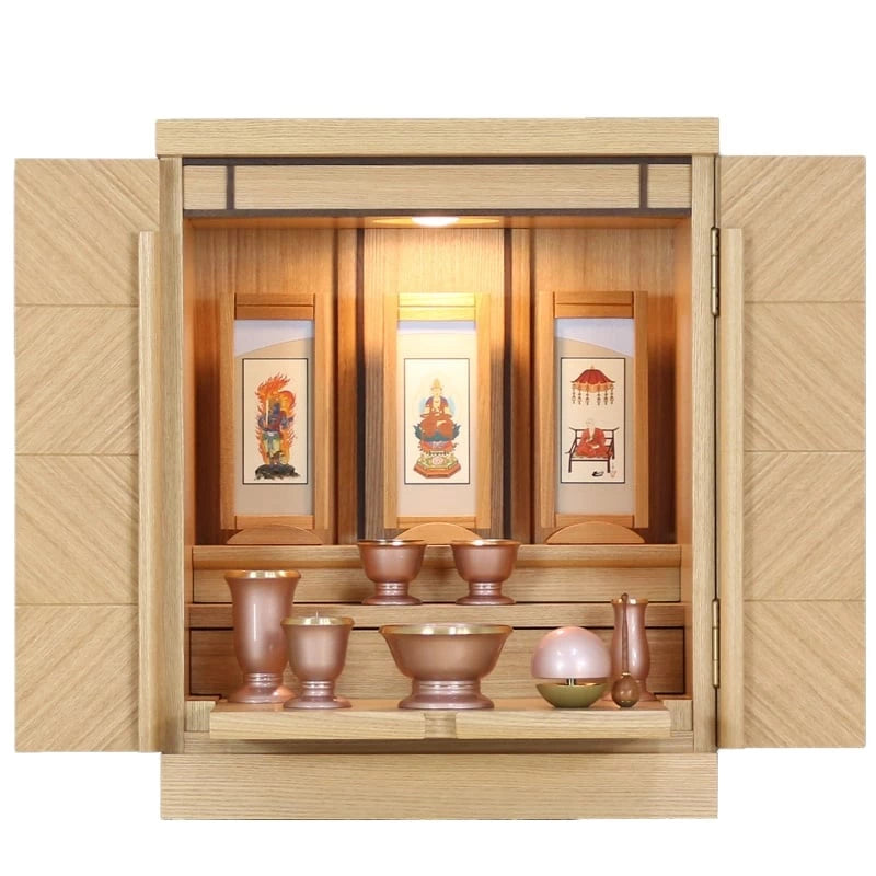 モダン仏壇 ベータ市松 ナチュラルメイン画像03