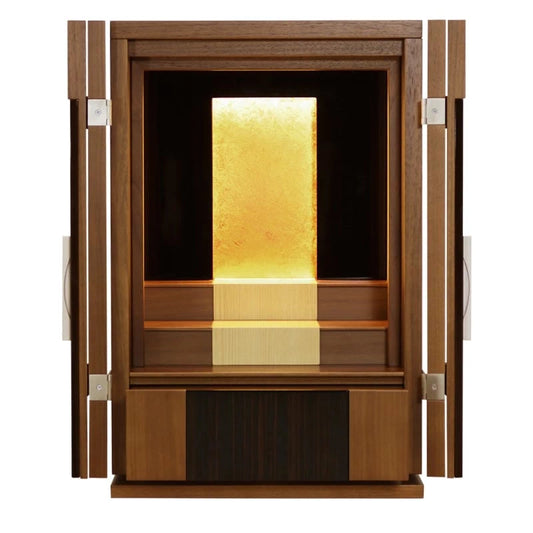 モダン仏壇 伝心 ウォールナット 18号メイン画像01