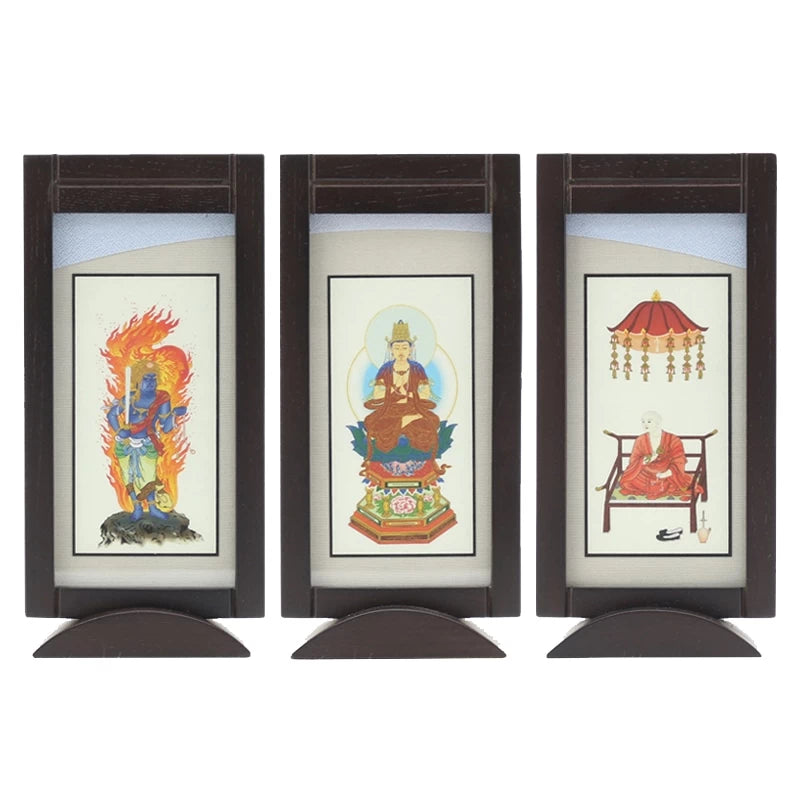 スタンド型掛け軸「遥」ウォールナット色 ミニサイズ 【各宗派対応】メイン画像01