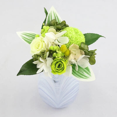 仏壇用 プリザーブドフラワー フルール グリーンメイン画像01