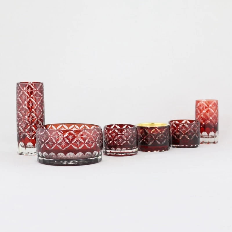 切子仏具セット フラン レッドメイン画像01